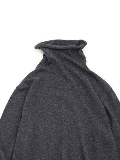 Evam Eva Cotton Cashmere Turtleneck Charcoal-Evam Eva-Thistle Hill