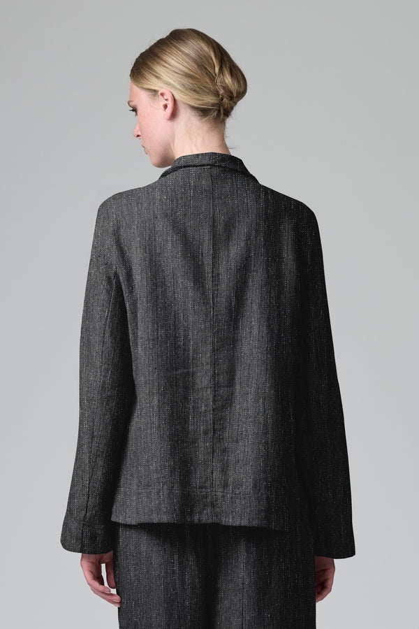 Transit Regular Fit Jacket in Herringbone Stretch Wool Blend Taupe-Transit-Thistle Hill