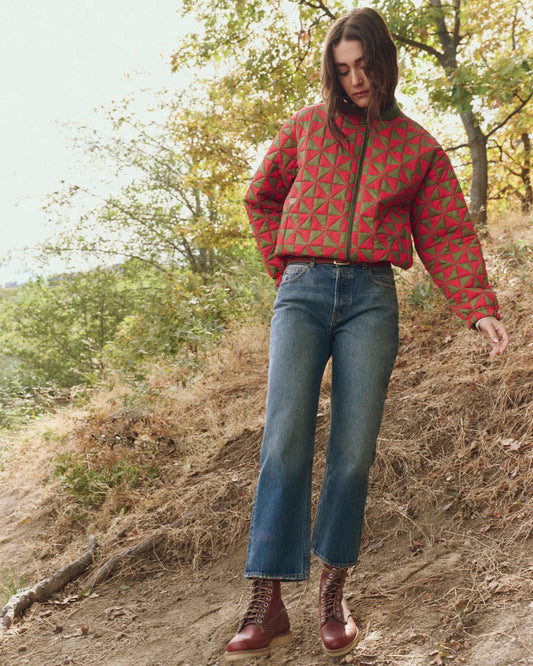 The Great Alps Puffer Jacket Quilted Vintage Army-The Great-Thistle Hill