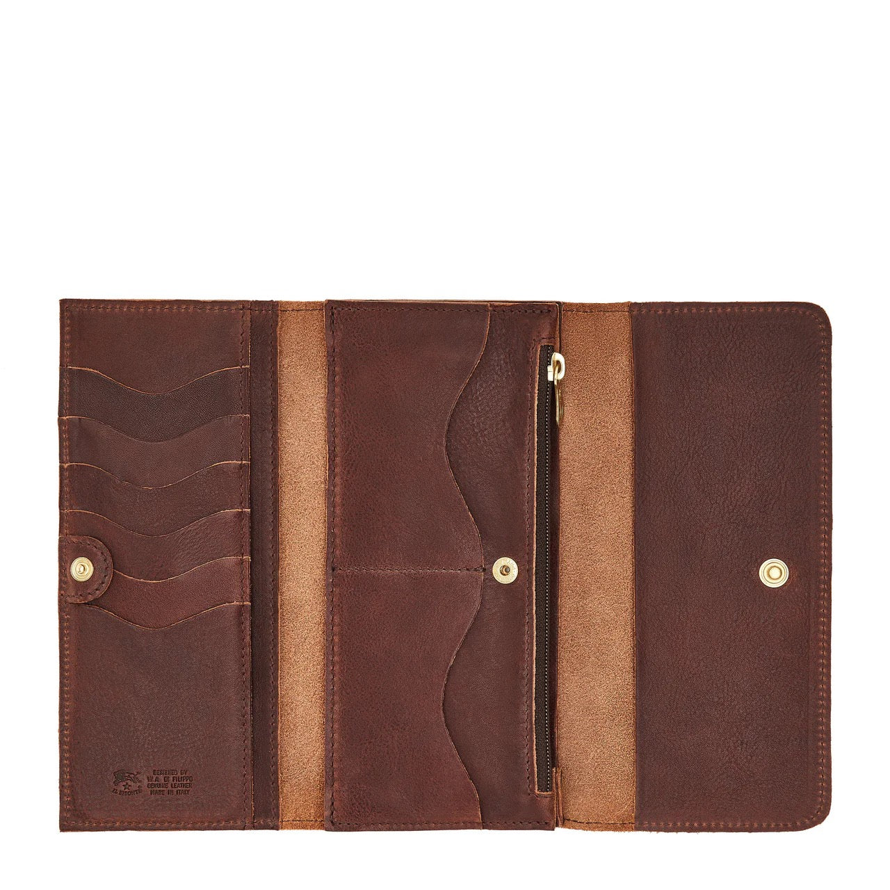 Il Bisonte Women's Continental Wallet Coffee-Il Bisonte-Thistle Hill