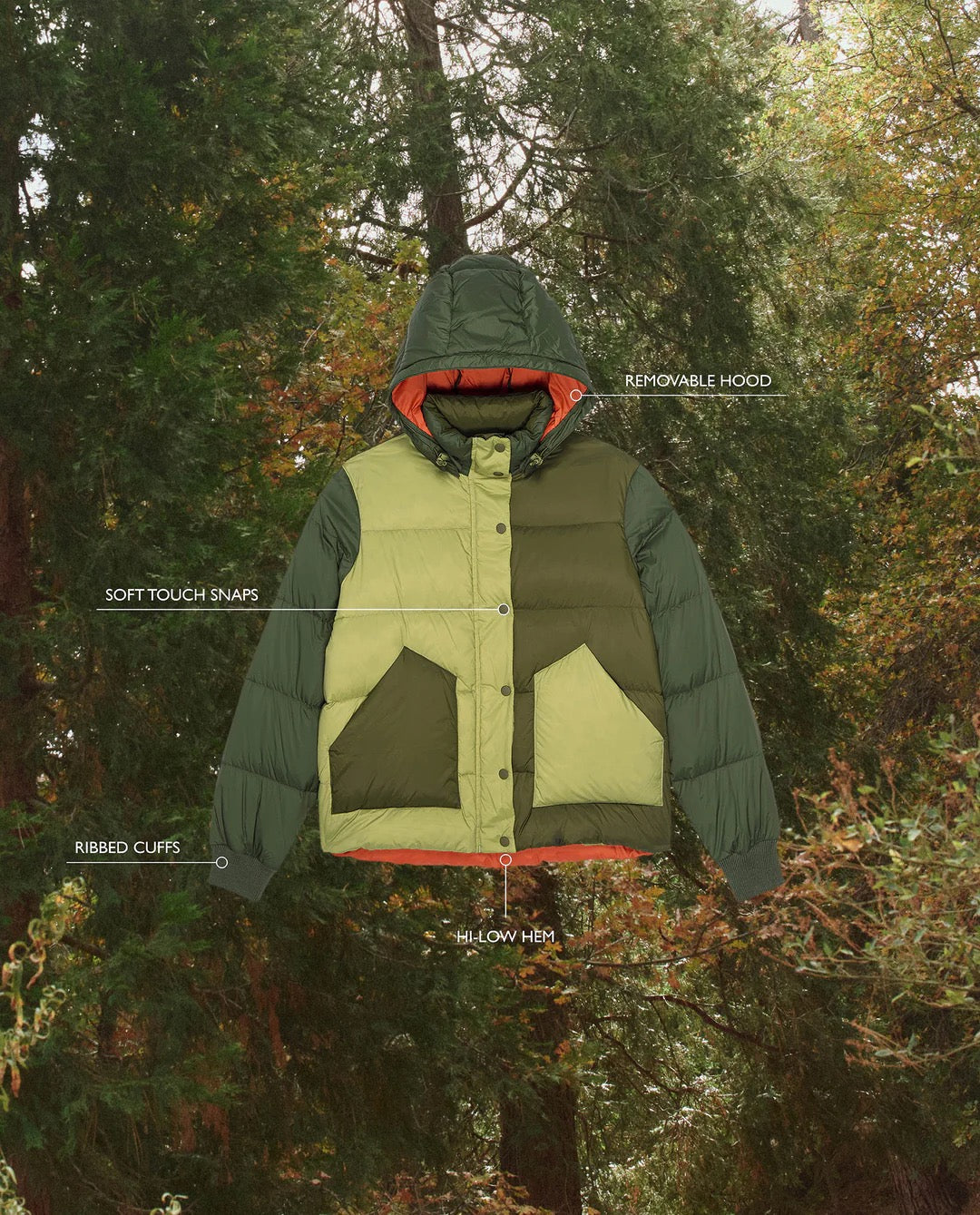 The Great The Polar Puffer Army Colorblock-The Great-Thistle Hill