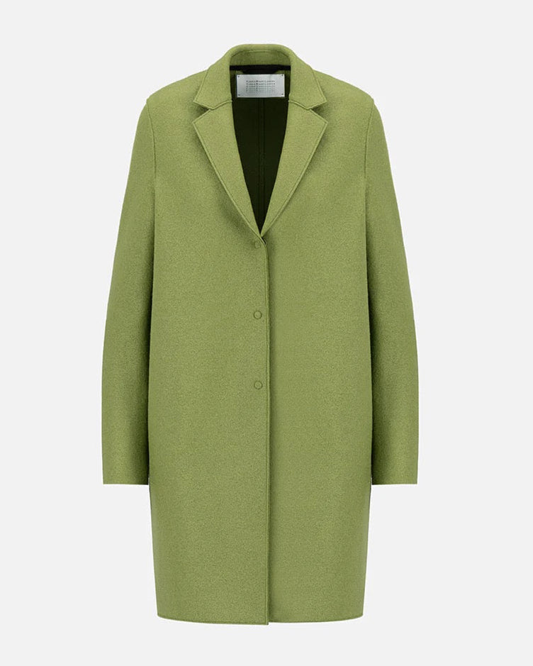 Harris Wharf London Cocoon Coat Pressed Wool Peridot-Harris Wharf London-Thistle Hill