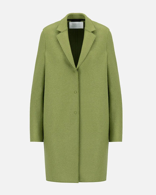 Harris Wharf London Cocoon Coat Pressed Wool Peridot-Harris Wharf London-Thistle Hill