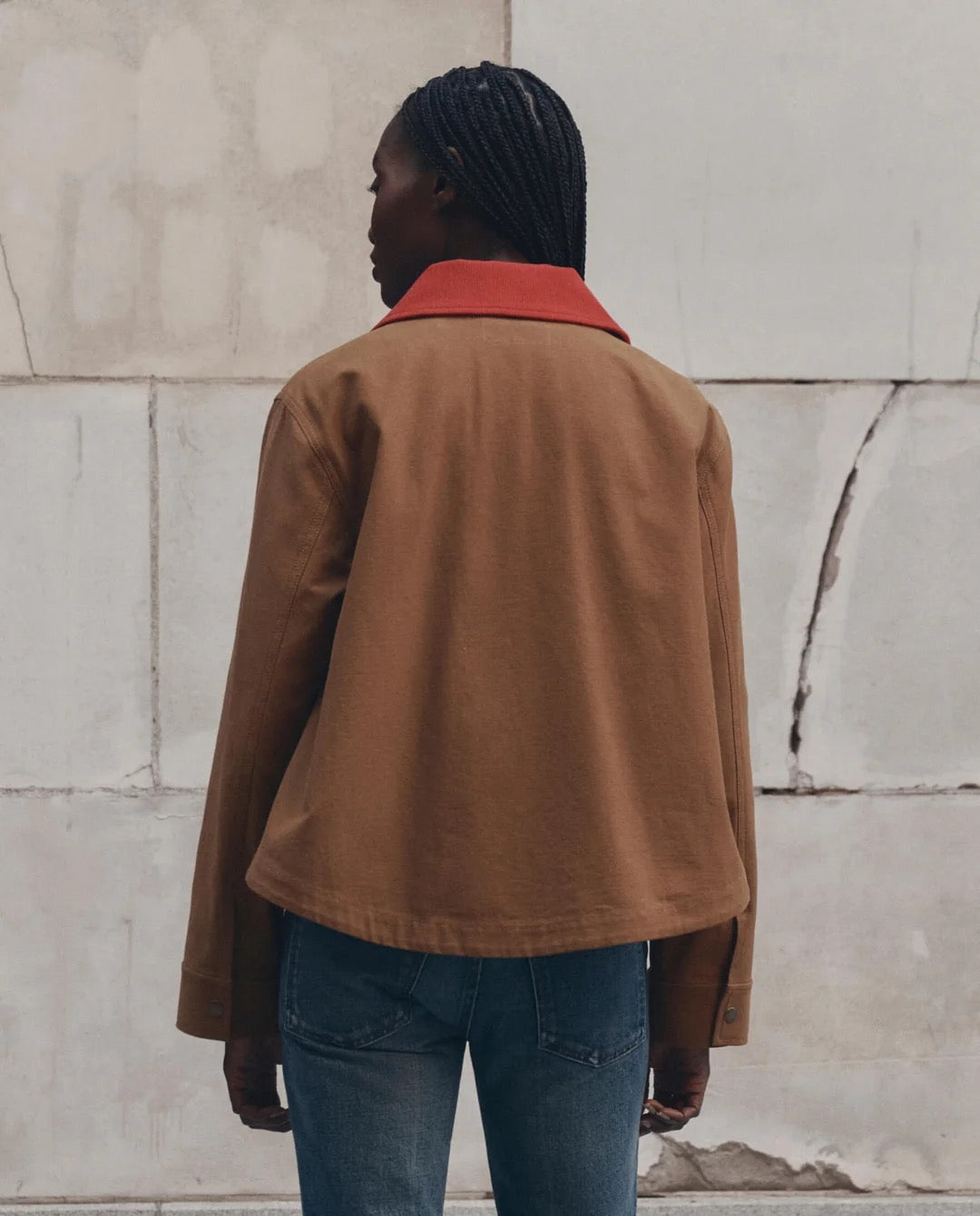 The Great Swingy Jacket Rust & Bright Red