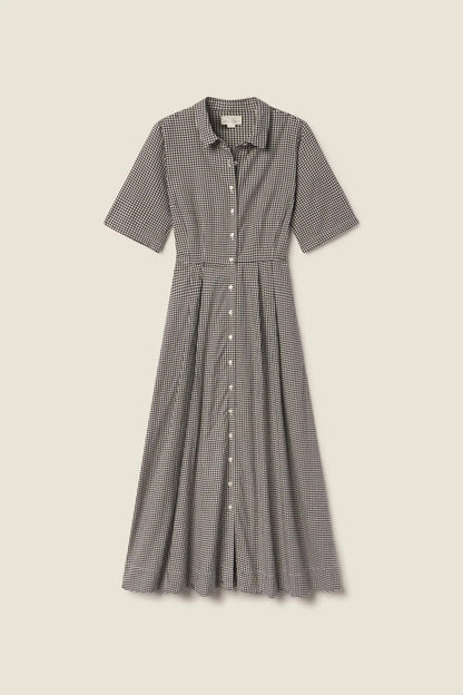 Trovata Aster Dress Onyx Check-Trovata-Thistle Hill