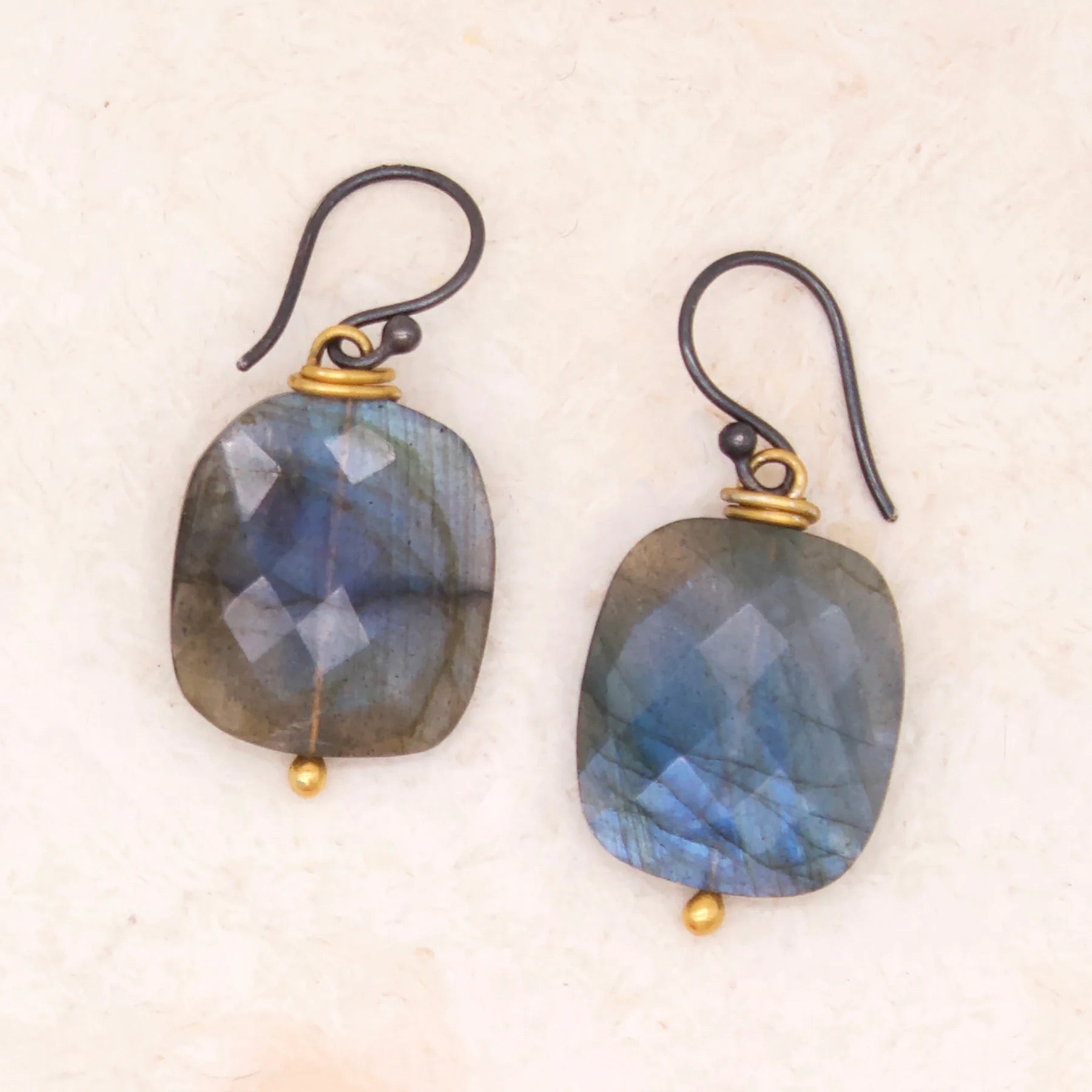 River Song Flashing Blue Labradorite Earrings-River Song-Thistle Hill