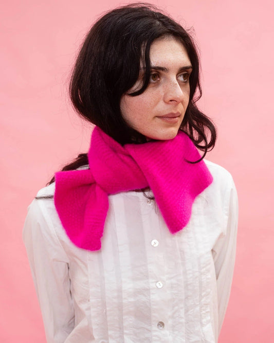 Sula Textured Flower Scarf Neon Pink-Sula-Thistle Hill