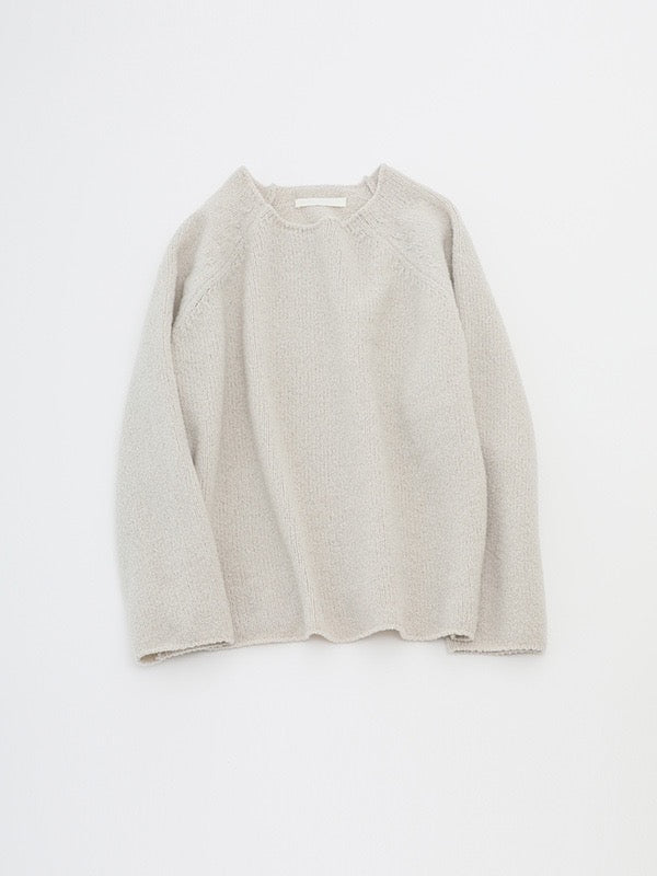 Evam Eva Renew Wool Ragian Pullover Ivory-Evam Eva-Thistle Hill