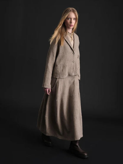Transit Lined Boxy Blazer Wheat-Transit-Thistle Hill