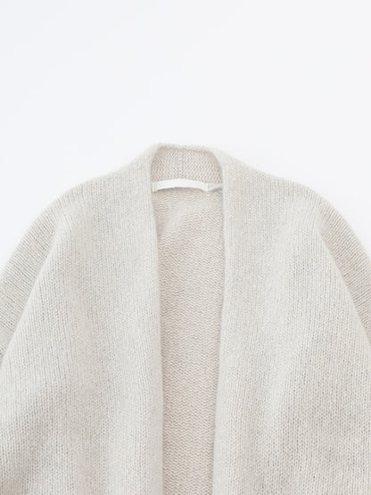 Evam Eva Cashmere Cardigan Ivory-Evam Eva-Thistle Hill