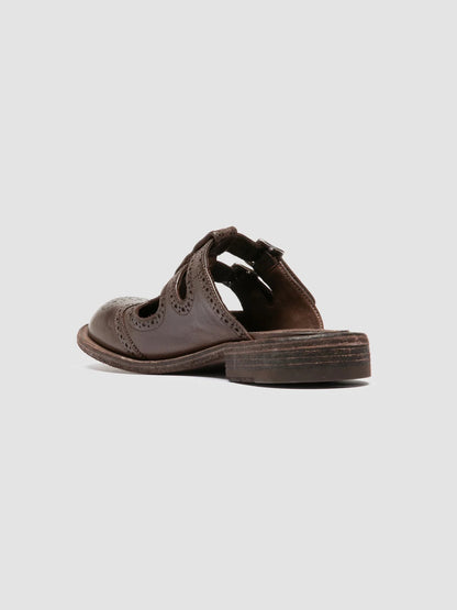 Officine Creative Rugged 117 Dark Brown Leather Mule-Officine Creative-Thistle Hill