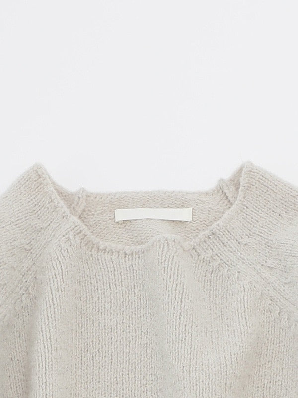 Evam Eva Renew Wool Ragian Pullover Ivory-Evam Eva-Thistle Hill