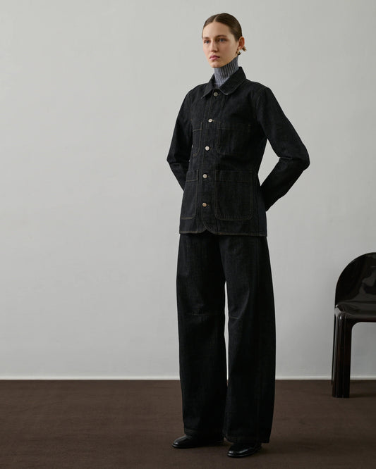 Soeur Garry Jacket Raw Black Denim-Soeur-Thistle Hill
