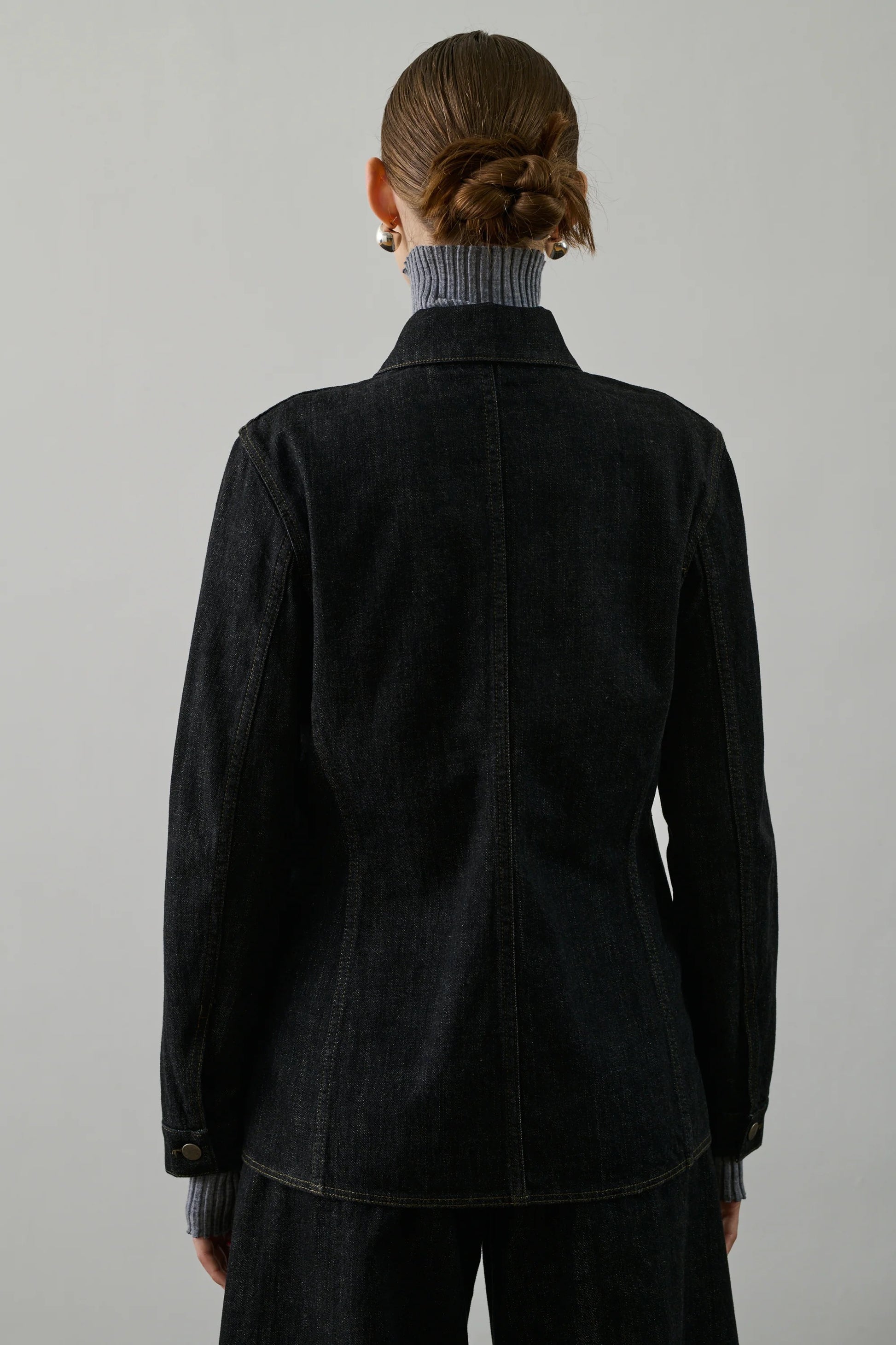 Soeur Garry Jacket Raw Black Denim-Soeur-Thistle Hill