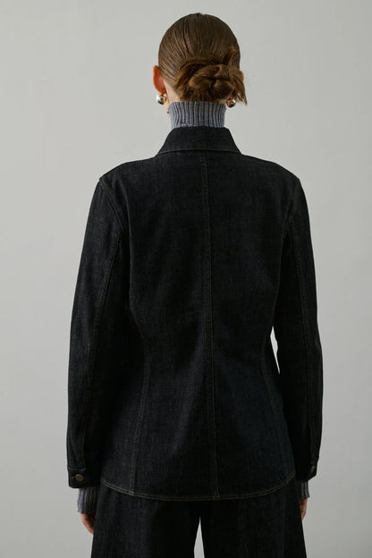Soeur Garry Jacket Raw Black Denim-Soeur-Thistle Hill