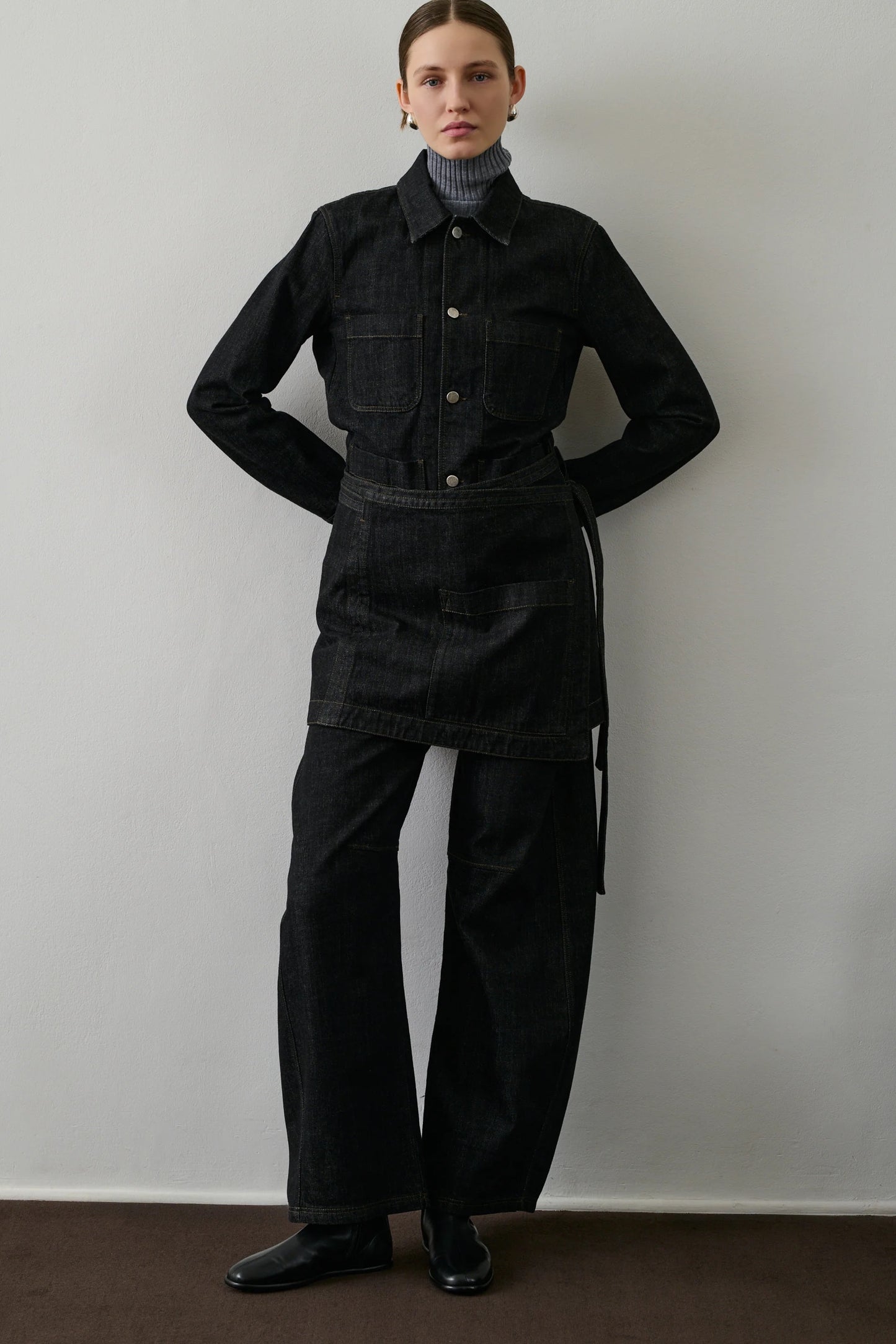 Soeur Garry Jacket Raw Black Denim-Soeur-Thistle Hill