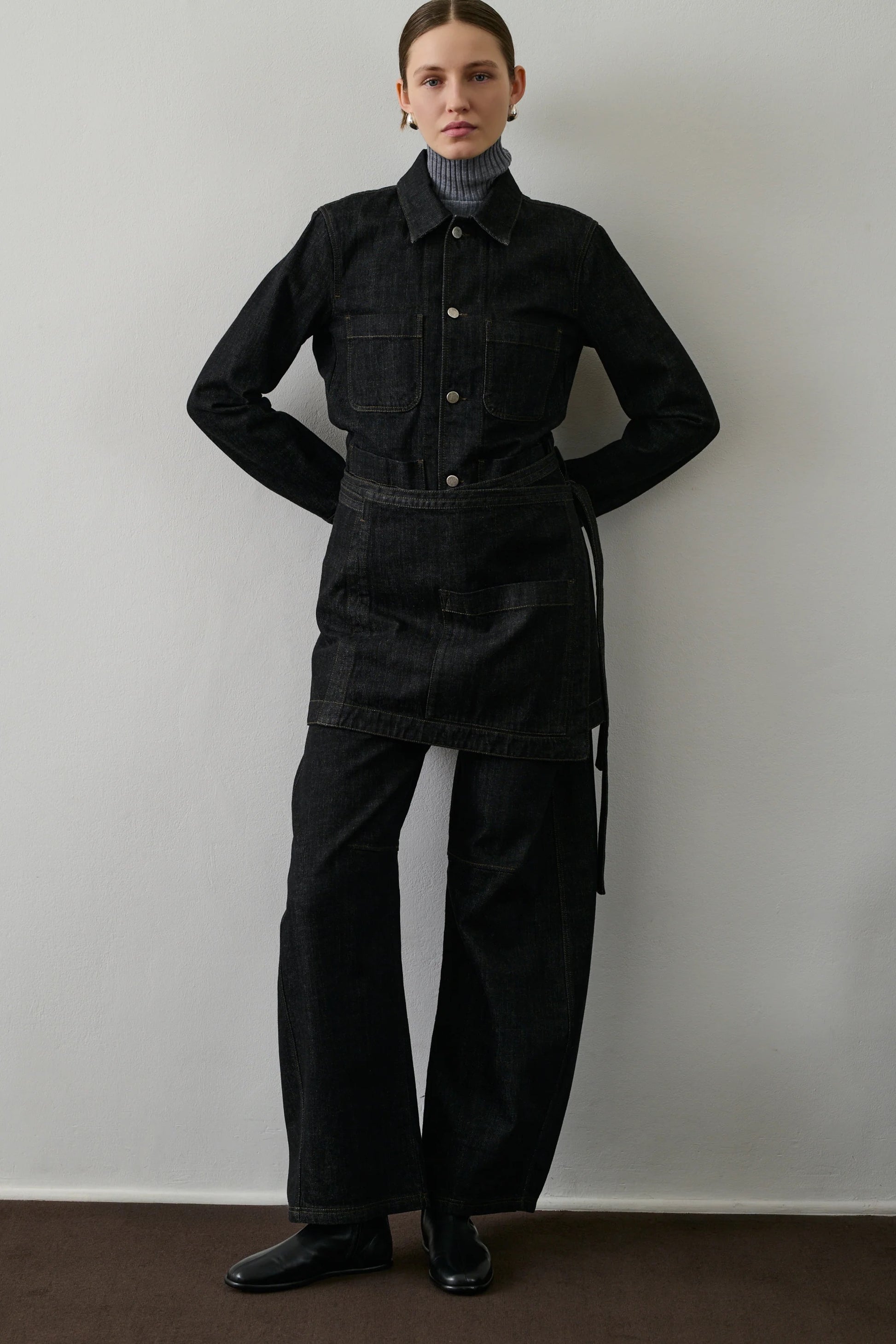 Soeur Garry Jacket Raw Black Denim-Soeur-Thistle Hill