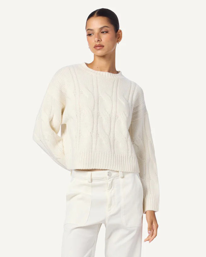 Sablyn Tristan Crewneck Pullover Gardenia-Sablyn-Thistle Hill