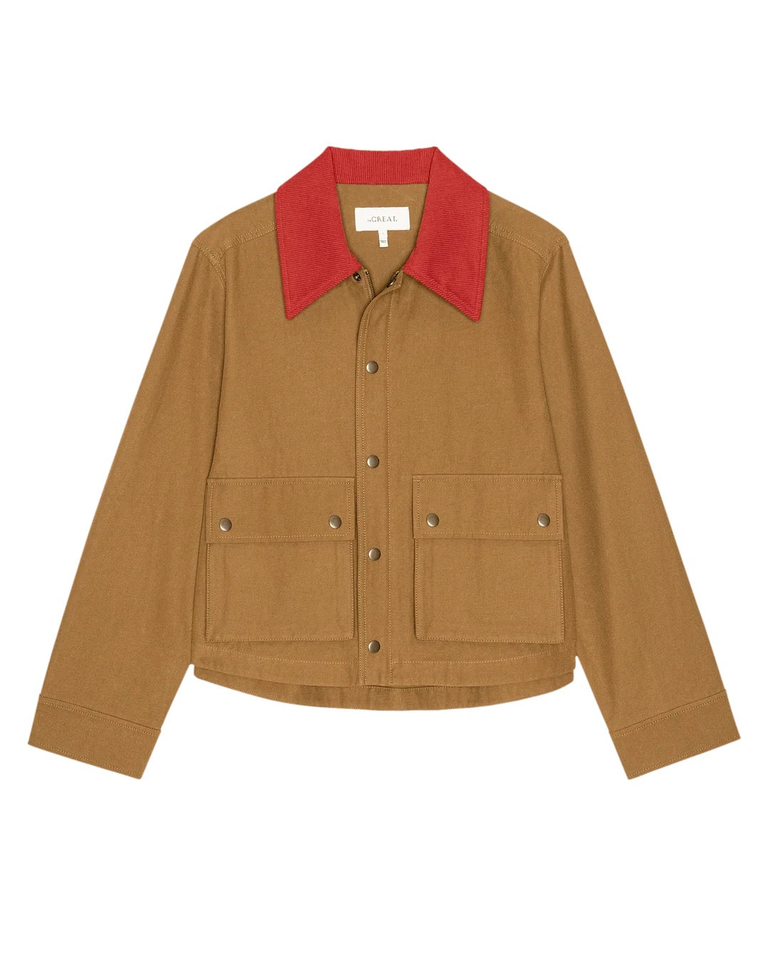 The Great Swingy Jacket Rust & Bright Red