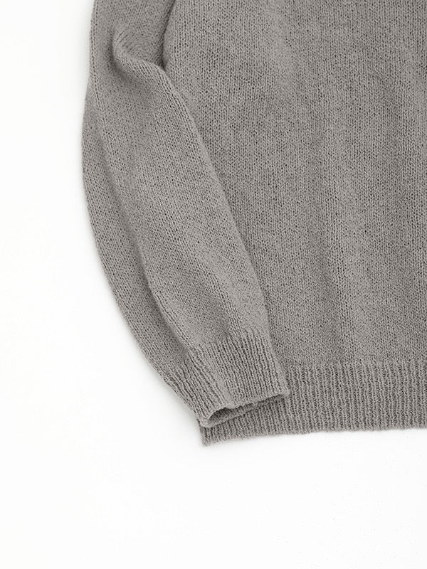 Evam Eva Wool Lily Boat Neck Pullover Silver Sage-Evam Eva-Thistle Hill