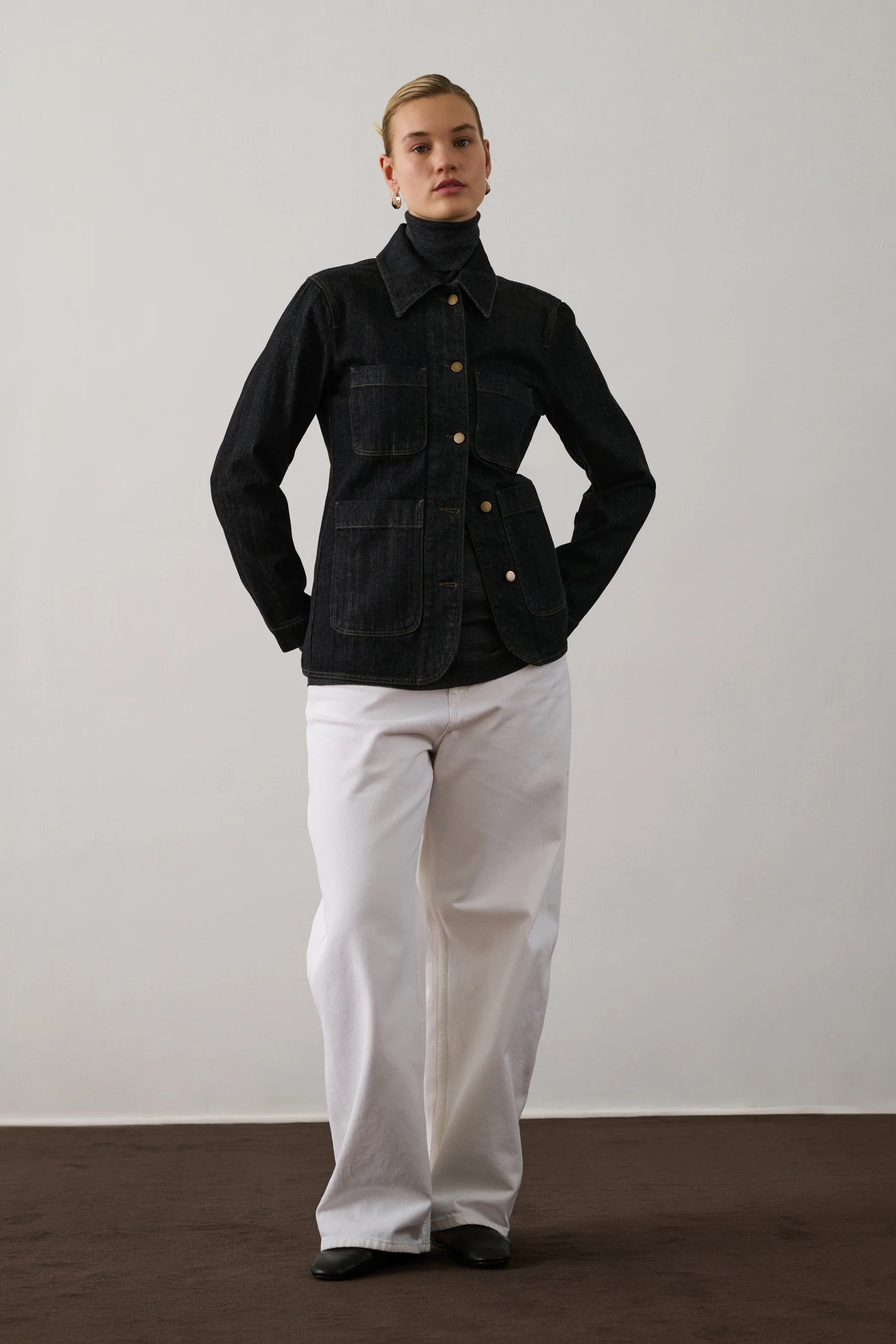Soeur Garry Jacket Raw Black Denim-Soeur-Thistle Hill