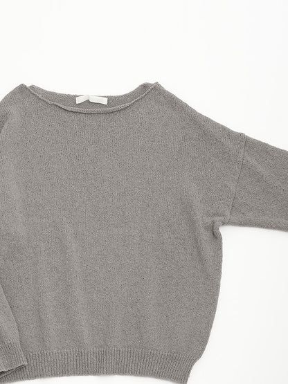 Evam Eva Wool Lily Boat Neck Pullover Silver Sage-Evam Eva-Thistle Hill