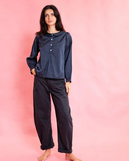 Sula Italian Cotton Twill Everyday Pant Dark Navy-Sula-Thistle Hill