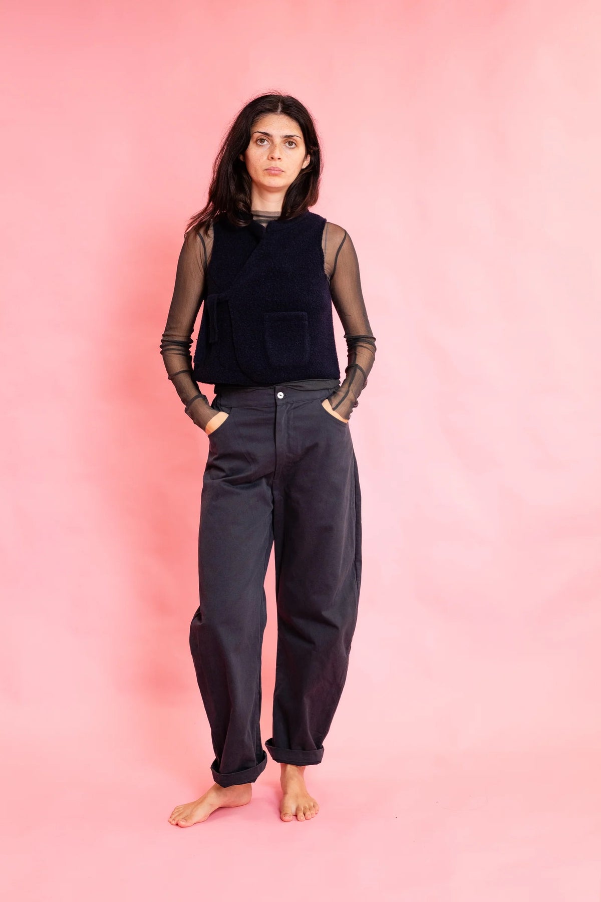 Sula Italian Cotton Twill Everyday Pant Dark Navy-Sula-Thistle Hill