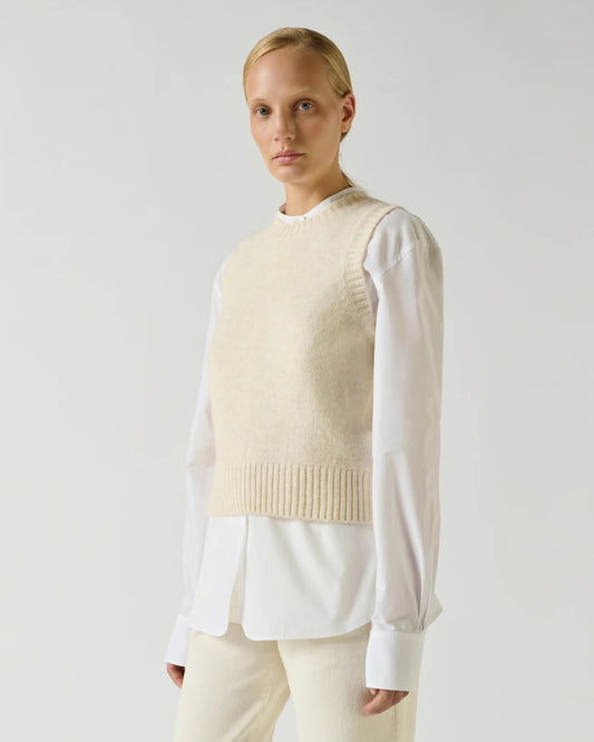 Soeur Namaste Pullover Sweater Vest Ecru-Soeur-Thistle Hill