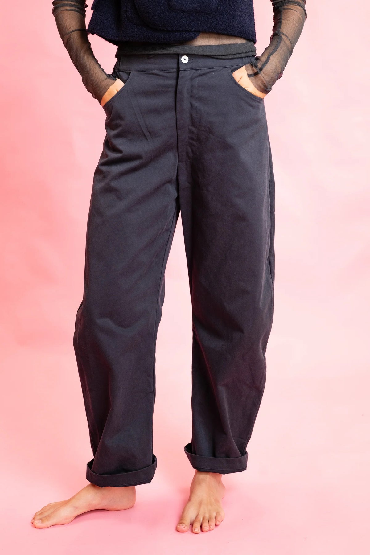 Sula Italian Cotton Twill Everyday Pant Dark Navy-Sula-Thistle Hill