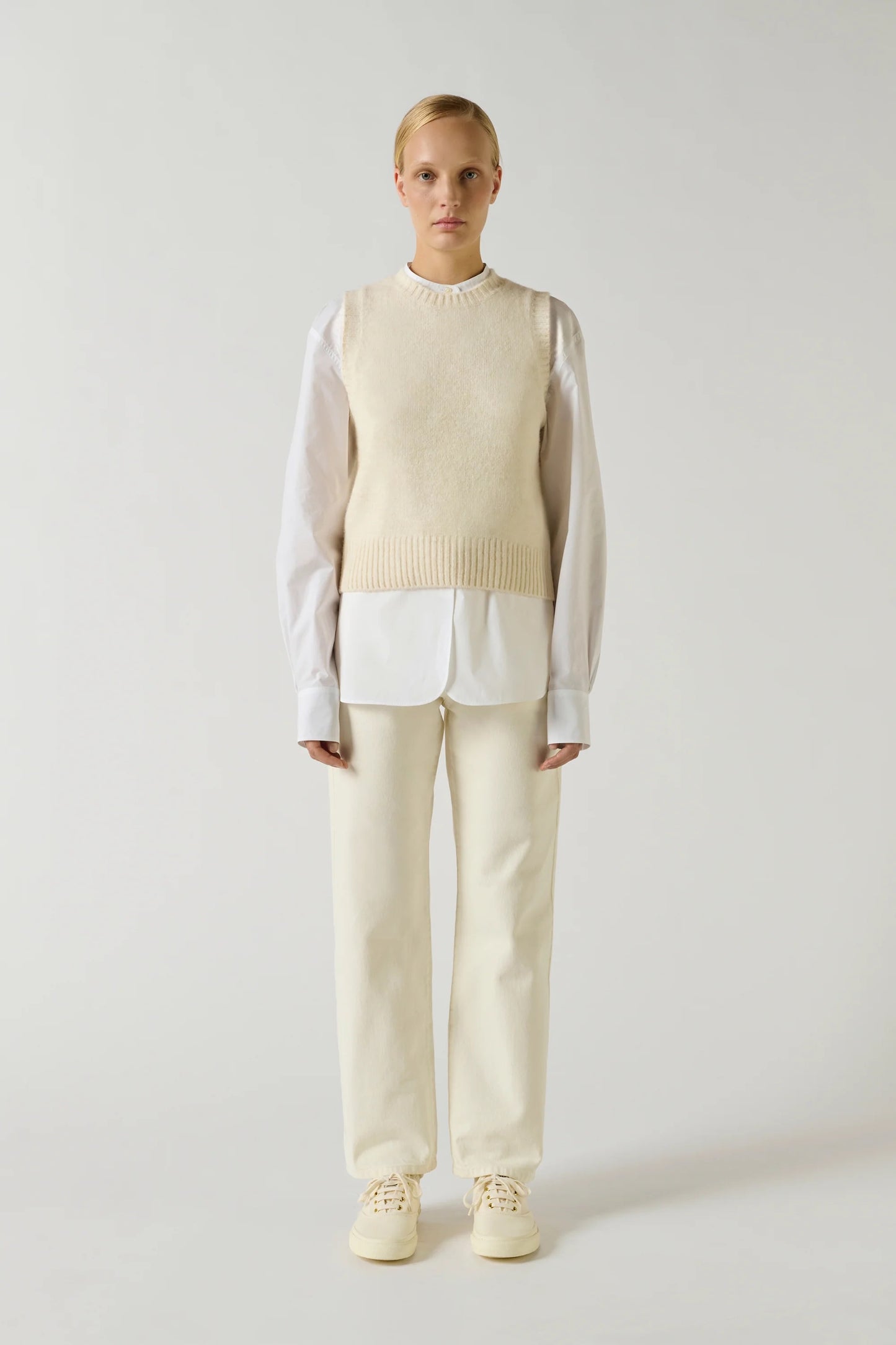 Soeur Namaste Pullover Sweater Vest Ecru-Soeur-Thistle Hill