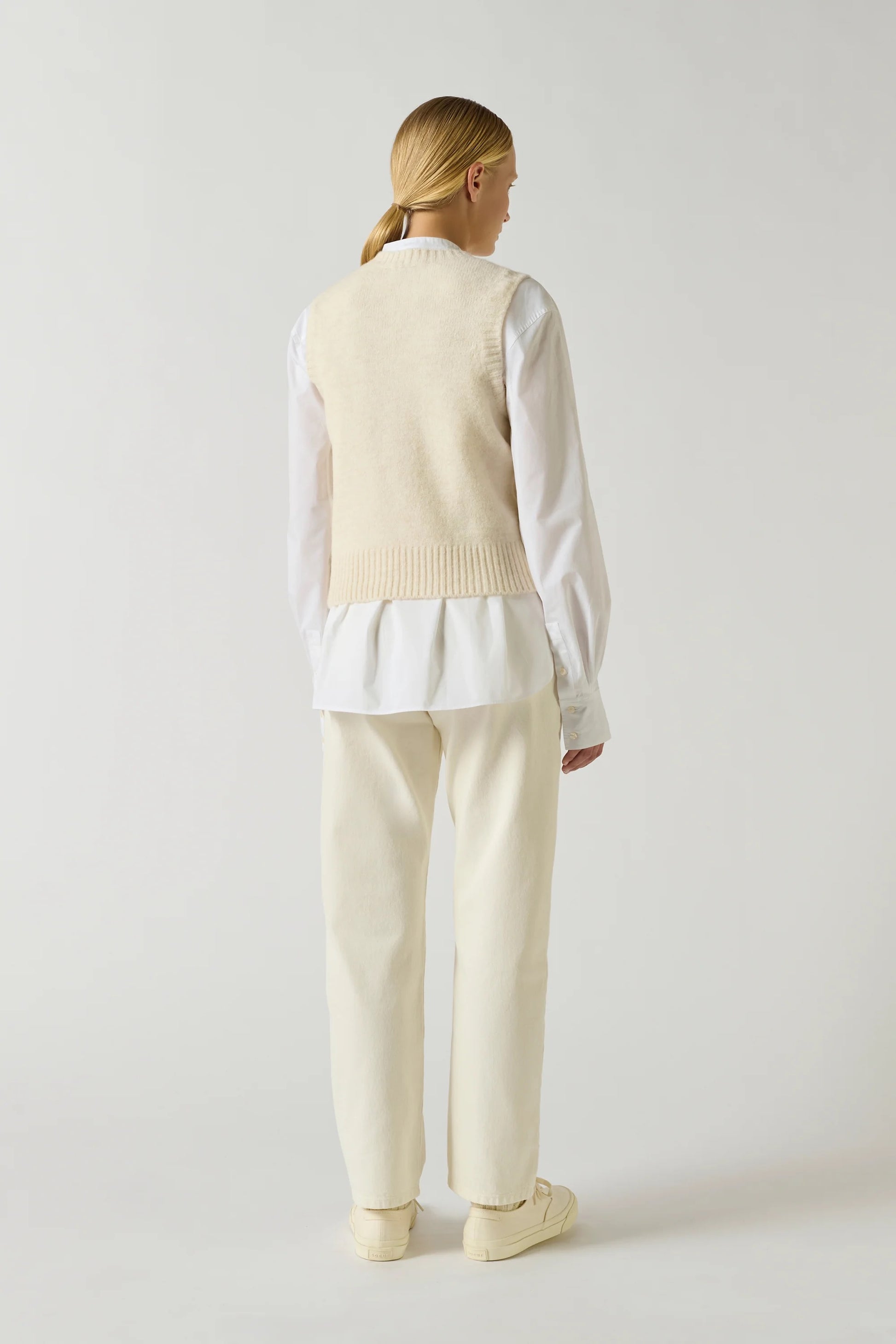 Soeur Namaste Pullover Sweater Vest Ecru-Soeur-Thistle Hill