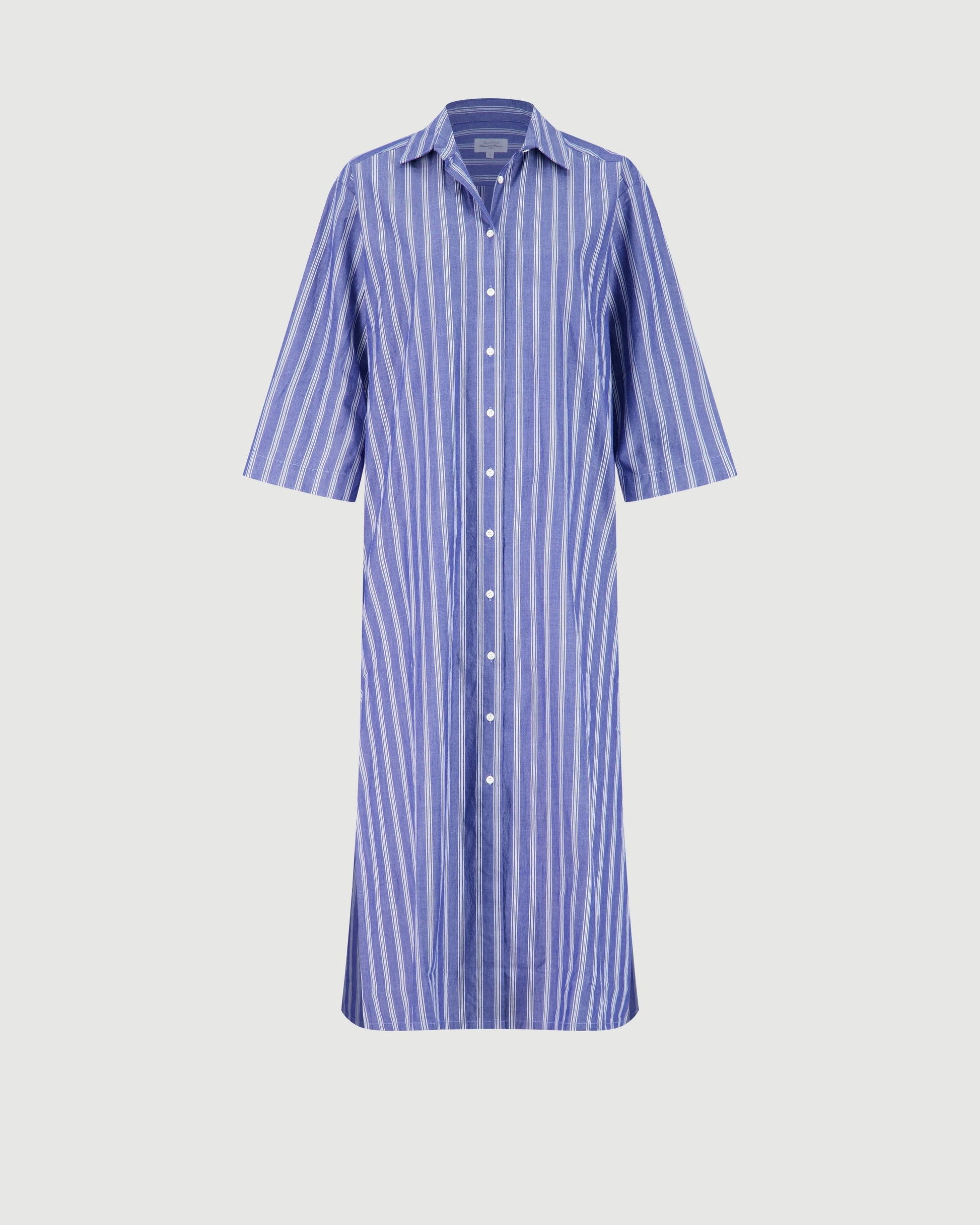 Hartford Dress Rune Blue & White-Hartford-Thistle Hill