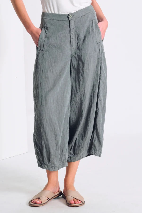 Transit Wide-leg Cropped Trousers Sage-Transit-Thistle Hill
