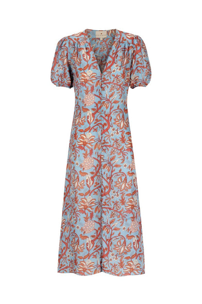 faithfull the brand meadows midi dress Color-Happy Party Looks! Pencil & Paper Co