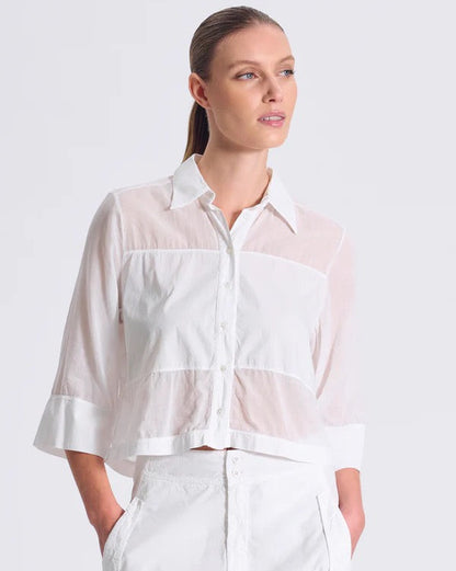 Transit Cotton Shirt White-Transit-Thistle Hill