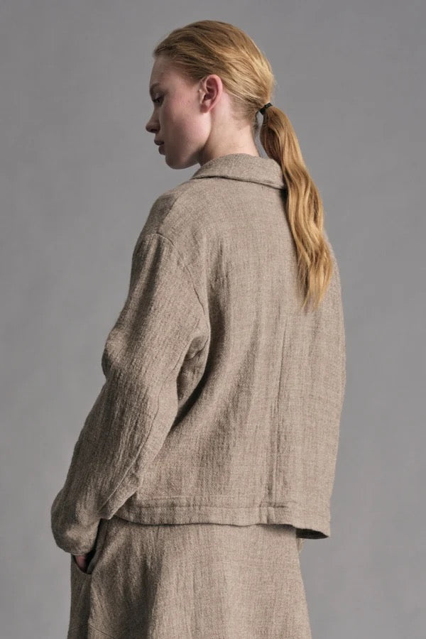 Transit Lined Boxy Blazer Wheat-Transit-Thistle Hill
