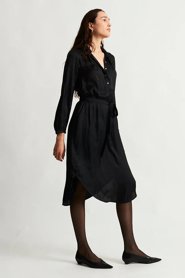 Raquel Allegra Vivienne Dress Black-Raquel Allegra-Thistle Hill