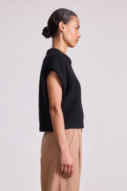 Apiece Apart Softest Olivia Vest Black-Apiece Apart-Thistle Hill