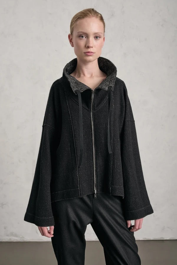 Transit Jacket Sand Herringbone & Black-Transit-Thistle Hill