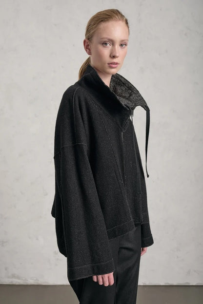 Transit Jacket Sand Herringbone & Black-Transit-Thistle Hill