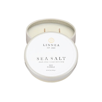 Linnea Petit Double Wick Candle Sea Salt-LINNEA-Thistle Hill