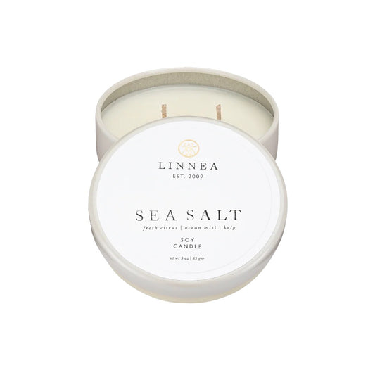 Linnea Petit Double Wick Candle Sea Salt-LINNEA-Thistle Hill