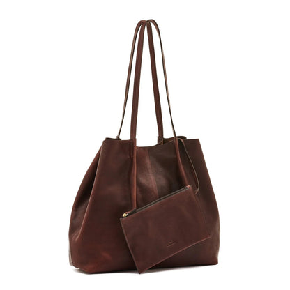 Il Bisonte Nina Tote Bag Coffee-Il Bisonte-Thistle Hill