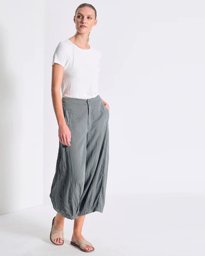 Transit Wide-leg Cropped Trousers Sage-Transit-Thistle Hill