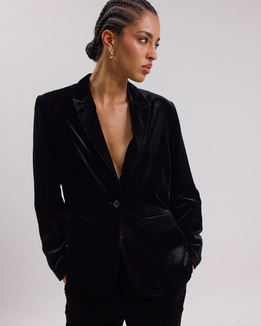 Hartford Vekma Velvet Jacket Black-Hartford-Thistle Hill