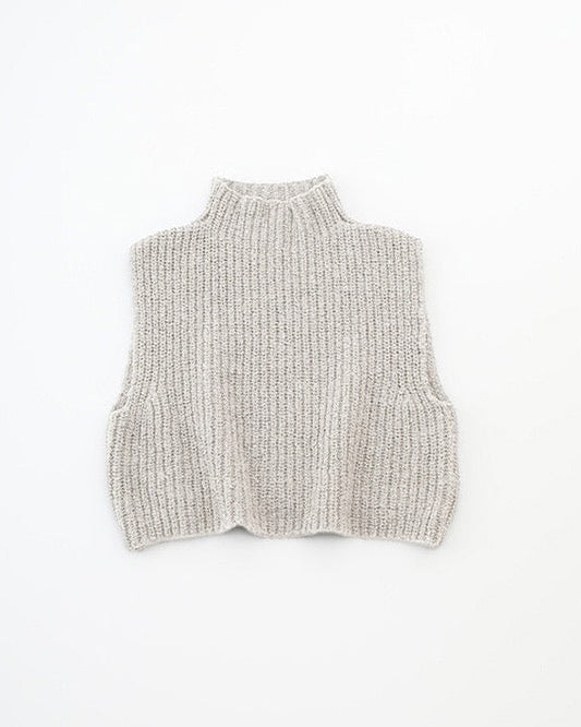Evam Eva Wool Alpaca Aze Vest Antique White-Evam Eva-Thistle Hill
