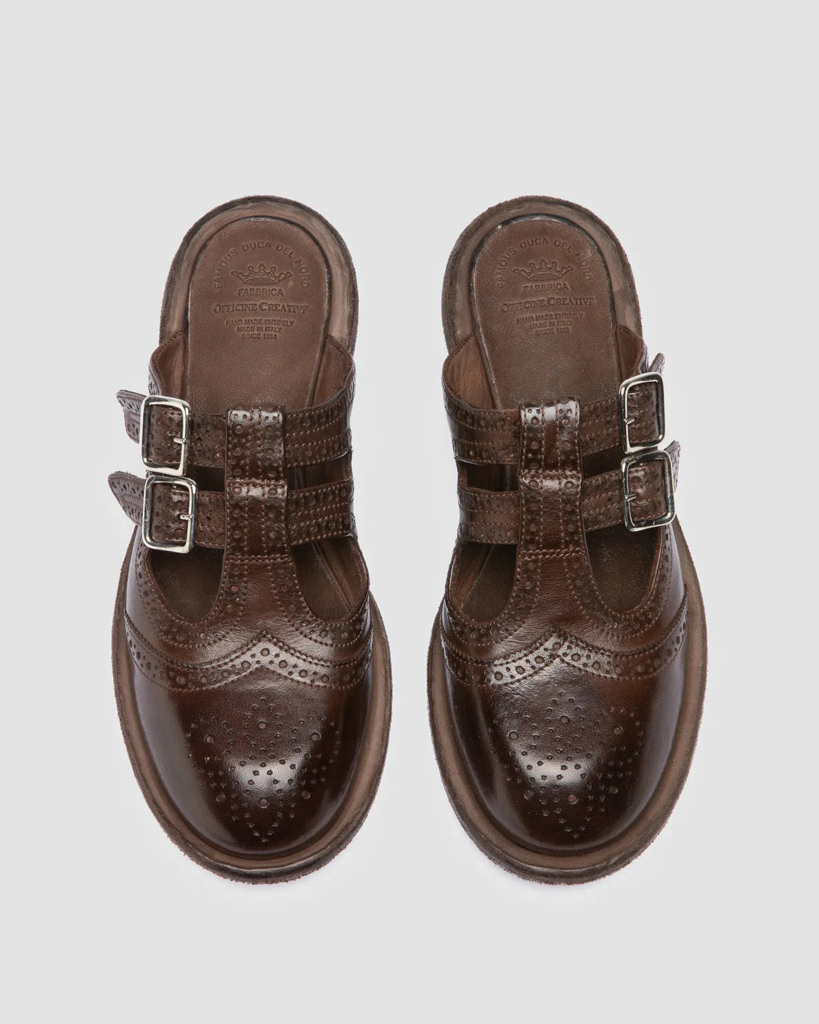 Officine Creative Rugged 117 Dark Brown Leather Mule-Officine Creative-Thistle Hill
