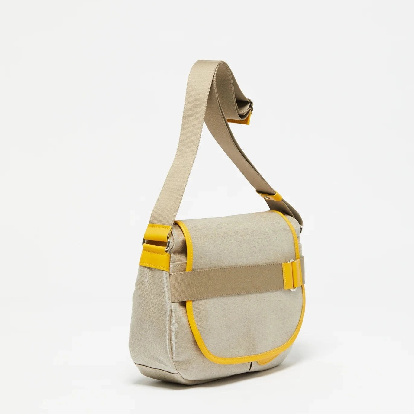 Jack Gomme Paris Gaby Linen Satchel Natural + Yellow-Jack Gomme Paris-Thistle Hill