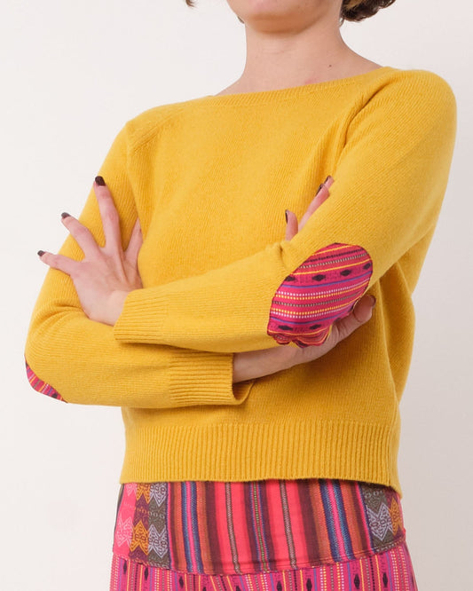 La Prestic Ouiston Ras du Cou Jaune Sweater-La Prestic Ouiston-Thistle Hill